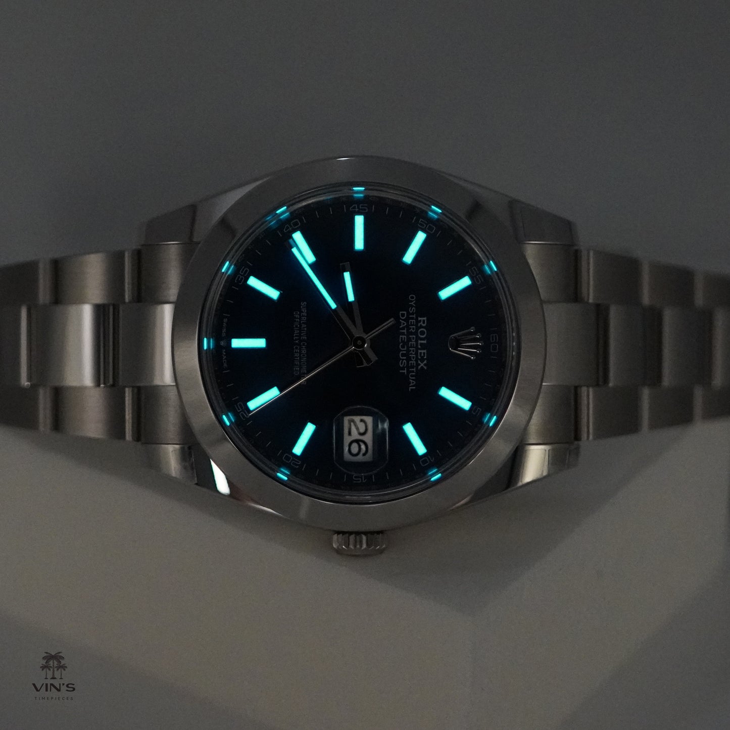 Rolex 126300 Datejust 41, Mặt Số Xanh Dương, Dây Đeo Oyster, 2024