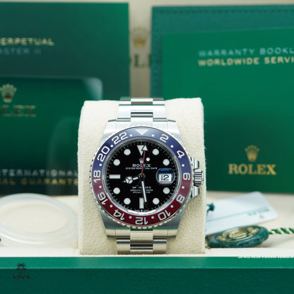 Rolex 126710BLRO Pepsi GMT Master II Vành Đỏ Xanh Oyster 2023