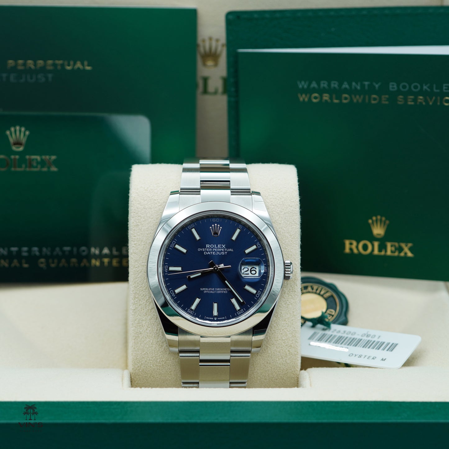 Rolex 126300 Datejust 41, Mặt Số Xanh Dương, Dây Đeo Oyster, 2024